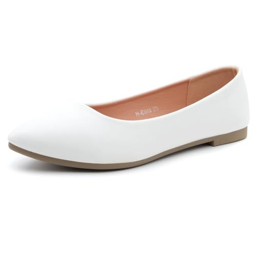 Pointed Toe Flats for Women ?C Slip-On Dressy Ballet Flats with Memory Foam | Lightweight Comfortable Business Casual Shoes for