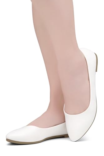 Pointed Toe Flats for Women ?C Slip-On Dressy Ballet Flats with Memory Foam | Lightweight Comfortable Business Casual Shoes for