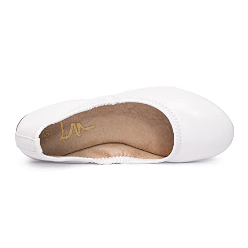 21d5hZeFnaL.jpg Women's Ballet Flats Round Toe Slip On Flats Shoes Casual Dress Shoes Foldable Portable Travel Ballet Flat