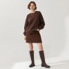 Knee High Boots for Women Round Toe Women's Fashion Tall Riding Boots Chunky Platform Long Flat Boot with Side Zipper Low Heel