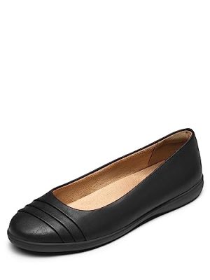 Womens Comfortable Ballet Flats, Business Office Dress Shoes, Dressy Round Toe Slip On Work Flats