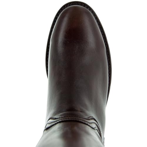 Men's Roper Cowboy Boots, Genuine Leather Men's Cowboy Boots, Western Boots For Men H4003