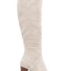31DFO18tw5L.jpg Womens Knee High Boots Square Toe Chunky Block Heel Side Zipper Faux Suede Long Boots Fall Winter Shoes