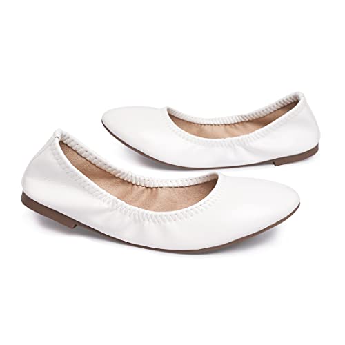 31NUAL0HL.jpg Women's Ballet Flats Round Toe Slip On Flats Shoes Casual Dress Shoes Foldable Portable Travel Ballet Flat