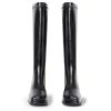 31PLitxTZdL.jpg Fashion Knee High Boots Women Chunky Heel Square Toe Tall Boots for Women High Heel Black Side Zipper Long Boots
