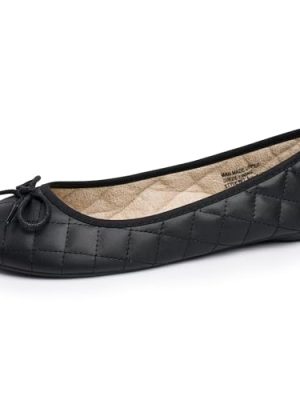 Women??s Aster Ballet Flats | Patent Leather Slip-On Shoes | Quilted Pillow Stitch | Rounded Toe | Everyday Comfortable Fashion