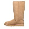 Women's Elle Tall Iced Coffee Size 7 | Women's Classic Suede Pull On Comfortable Winter Boot