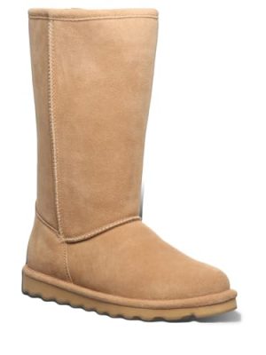 Women's Elle Tall Iced Coffee Size 7 | Women's Classic Suede Pull On Comfortable Winter Boot