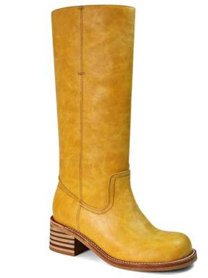 Women's Knee High Boots Chunky Block Heel Long Boots Square Toe Low Heel Boots for Women