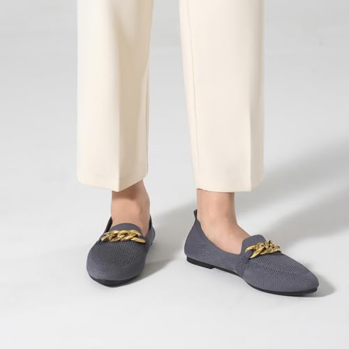 31euCxXVqQL.jpg Women's Casual Dressy Loafers, Comfortable Mesh Slip On Loafers, Summer Breathable Lightweight Pointed Toe Flats Shoes for Women
