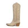 31iNRzRGMGL.jpg Knee High Boots Women Cowgirl Cowboy Western Fall Chunky Block High Heel Tall Long Fashion Boot Side Zipper