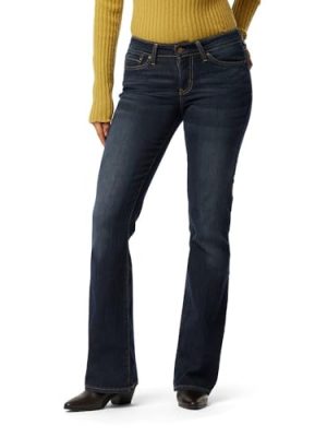 Women's Size Modern Bootcut Jeans Mid-Rise Stretch Denim (Also Available in Plus)