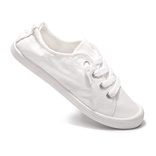 Women's Slip On Canvas Sneaker Low Top Casual Walking Shoes Classic Comfort Flat Fashion Sneakers
