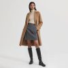 Knee High Boots Women Faux Leather Elastic Boots Low Heel Round Toe Side Zipper Fall Long Tall Boots for Women
