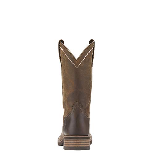 Womens Unbridled Embroidered Round Toe Casual Boots Mid Calf Low Heel 1-2" - Brown