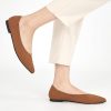 Womens Ballet Flats Dress: Comfortable Pointed Toe Knit Flat for Women - Casual Slip On Walking Shoes