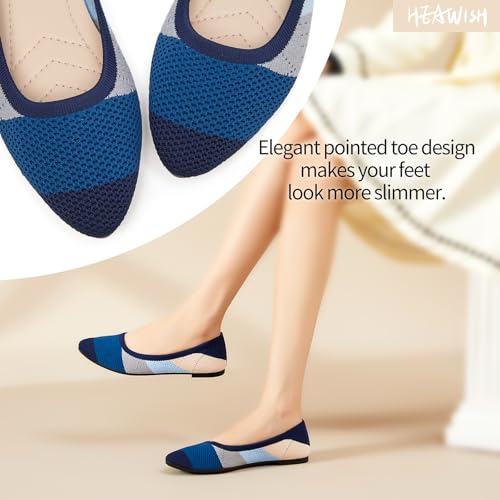 Women??s Ballet Flat Flats Shoes Comfortable Mesh Pointed Toe Slip On Dress Shoes
