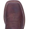 Mens Winslow Embroidered Square Toe Casual Boots Mid Calf - Blue, Brown