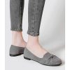 4158QXBBlBL.jpg Women's Ballet Flats, Comfortable Round Toe Slip On Flat Shoes Classic Suede Office Dress Shoes for Work
