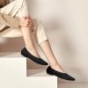 415A9KGeyhL.jpg Flats for Women Pointed Toe Knit Ballet Comfortable Dressy Washable Flat Shoes