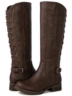 Women's Quilted Knee High Fashion Boots Strappy Boots For Women