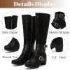 Women's Knee High Boots with Chunky Heel, Pointed Toe, Comfortable and Fashionable for Fall and Winter Wear for Women.
