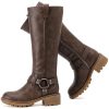 Women's Knee High Boots Stylish Comfort Round Toe Tall Riding Combat Boot Classic Fashion Fall Winter Boots for Women.