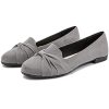 41NCdYghY5L.jpg Women's Ballet Flats, Comfortable Round Toe Slip On Flat Shoes Classic Suede Office Dress Shoes for Work