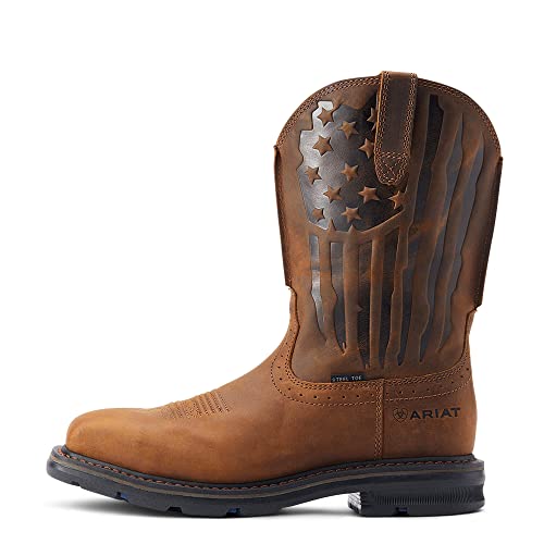 Men's Sierra Shock Shield Patriot Steel Toe Work Boot Western