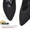Knit Ballet Flats for Women, Pointed Toe Foldable Slip On Flats Shoes - Lightweight Breathable Dressy Flats for Work, Travel,