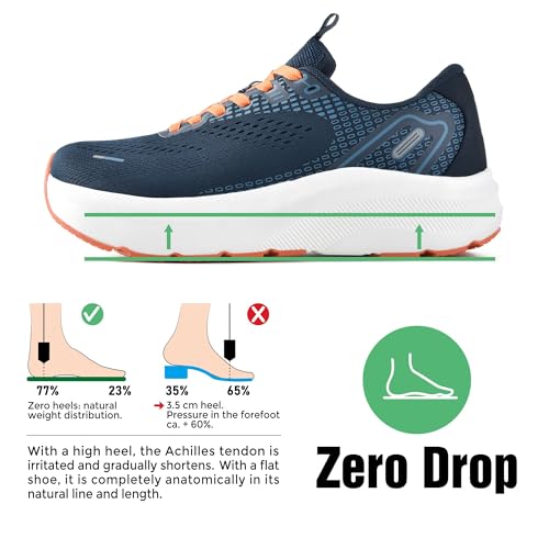 Wide Toe Box Shoes for Men Arch Support Shoes Wide Width Sneakers for Running Walking Athletic Tennis Orthopedic Plantar