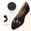 41RWSg71GPL.jpg Flats for Women Pointed Toe Knit Ballet Comfortable Dressy Washable Flat Shoes