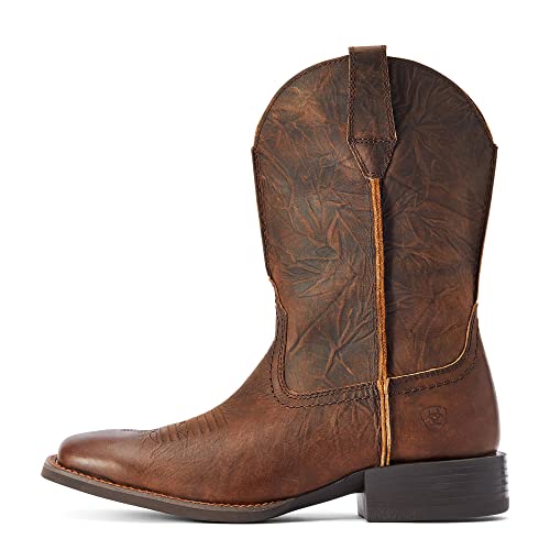 Mens Sport Rambler Square Toe Casual Boots Mid Calf - Brown