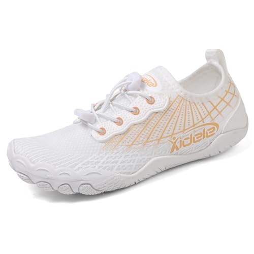 Water Shoes for Men and Women, Barefoot Aqua Socks, Wide Fit Beach Swimming Pool Shoes, Anti-Slip Outdoor Walking Hiking
