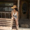 Cowgirl Boots Women Knee High Boots Pointed Toe and Block Heel Cowboy Suede and Faux Leather Boots with Embroidered