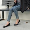 41YJgP7VU-L.jpg Women's Flat Ballet Shoes Knit Flat Shoes for Women Round Toe Slip on Women Flats for Dressy Casual Office Work Wedding Comfort