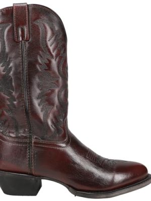 Black Birchwood Mens R Toe Western Boots 68450