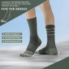 41bg6pIo9EL.jpg Merino Wool Toe Socks For Hiking Men&Women Thermal Winter Warm Boot Work Cushion Five Finger Socks 3 Pairs