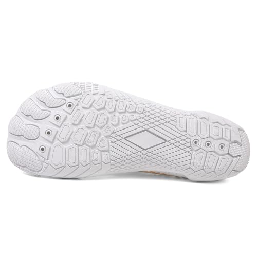 Water Shoes for Men and Women, Barefoot Aqua Socks, Wide Fit Beach Swimming Pool Shoes, Anti-Slip Outdoor Walking Hiking