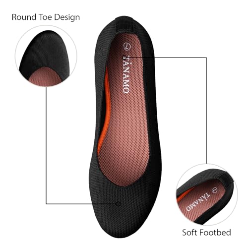 Mary Jane Shoes Flats for Women Round Toe Shoes Ballet Flats Comfortable Dressy Adjustable Straps Casual Office Work Wedding