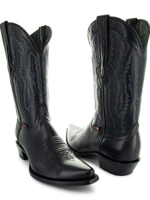 Mens Burnished Snip Toe Cowboy Boots H50030