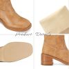 41oRSmyZZ3L.jpg Women's Banana Knee High Boots Square Toe Chunky Block Heel Tall Boots Wide Calf Fashion Comfortable Casual Pull on Long Boots