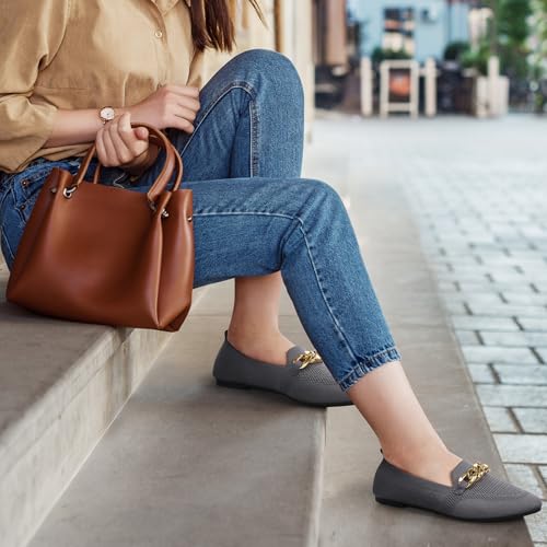 41pP10rg6IL.jpg Women's Casual Dressy Loafers, Comfortable Mesh Slip On Loafers, Summer Breathable Lightweight Pointed Toe Flats Shoes for Women