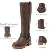 Women's Knee High Boots Stylish Comfort Round Toe Tall Riding Combat Boot Classic Fashion Fall Winter Boots for Women.