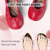 Women's Flats, Portable Foldable Casual Flats for Women, Bowknot Round Toe Comfort Light Weight Slip-On Dress Shoes