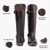 Women's 9656 Knee-High Boots Fashion Riding Boots with Buckle