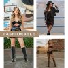 Women's 9656 Knee-High Boots Fashion Riding Boots with Buckle