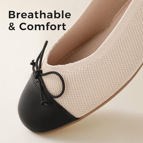 Ballet Flats Shoes for Women, Round Toe Casual Comfortable Flats for Women Dressy and Daily Work