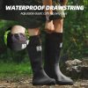 Wasserflux Women??s Mid-Calf Rain Boots ?C Waterproof Foldable Rubber Boots with Adjustable Cuff, Anti-Slip Sole, Lightweight for