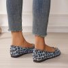 Women's Round Toe Flats Comfortable Ballerina Shoes Slip on Work Flats for Women Office Comfor
